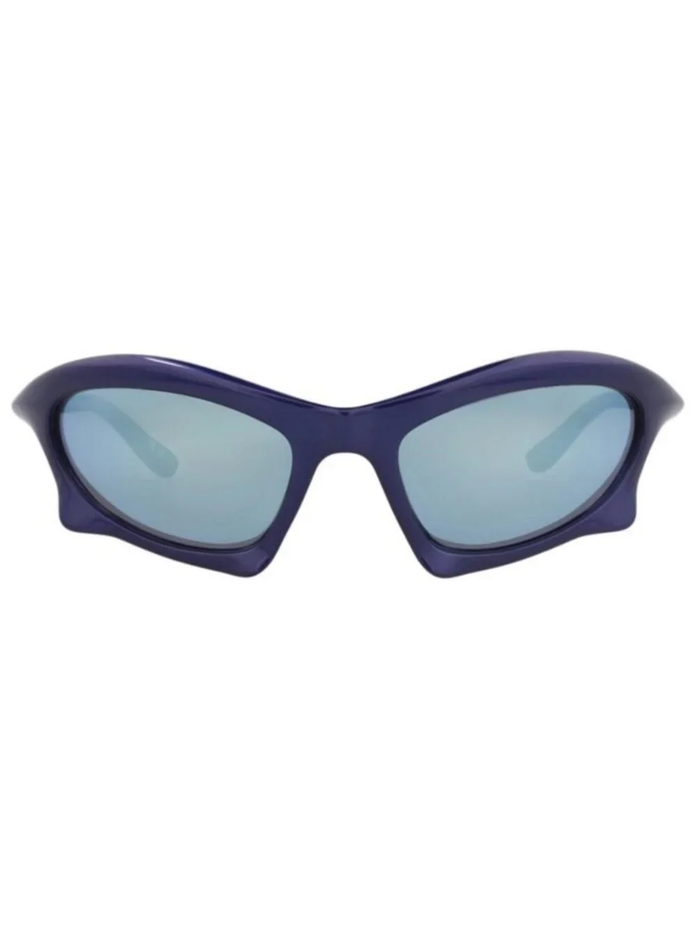New Balenciaga Mens Shield/Wrap Blue Blue Blue Fashion Designer Sunglasses